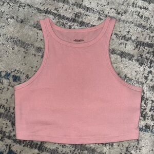 Wild Fable Pink Fitted Crop Tank Top